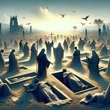 Can someone please spiritualize the passage of Matthew 27, specifically the resurrection of the saints and their appearance to many_